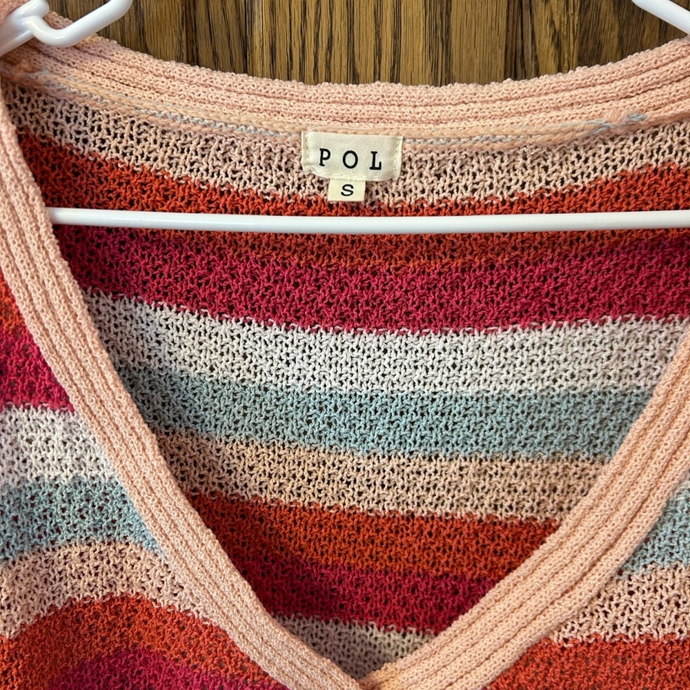 POL Multicolor Striped Women's Knitted Sweater Small - Picture 5 of 7